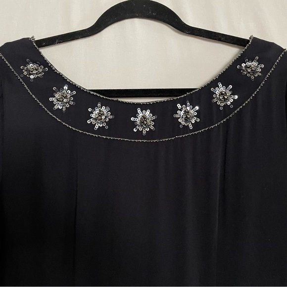 Boden Beaded Sequins Navy Evening Shift Dress NEW - Picture 12 of 13